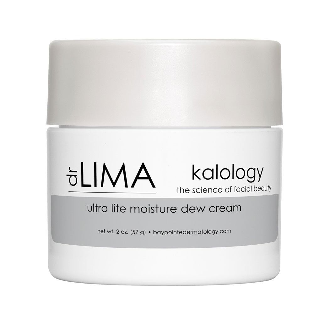 Jar of Dr. Lima kalology ultra lite moisture dew cream on a white background