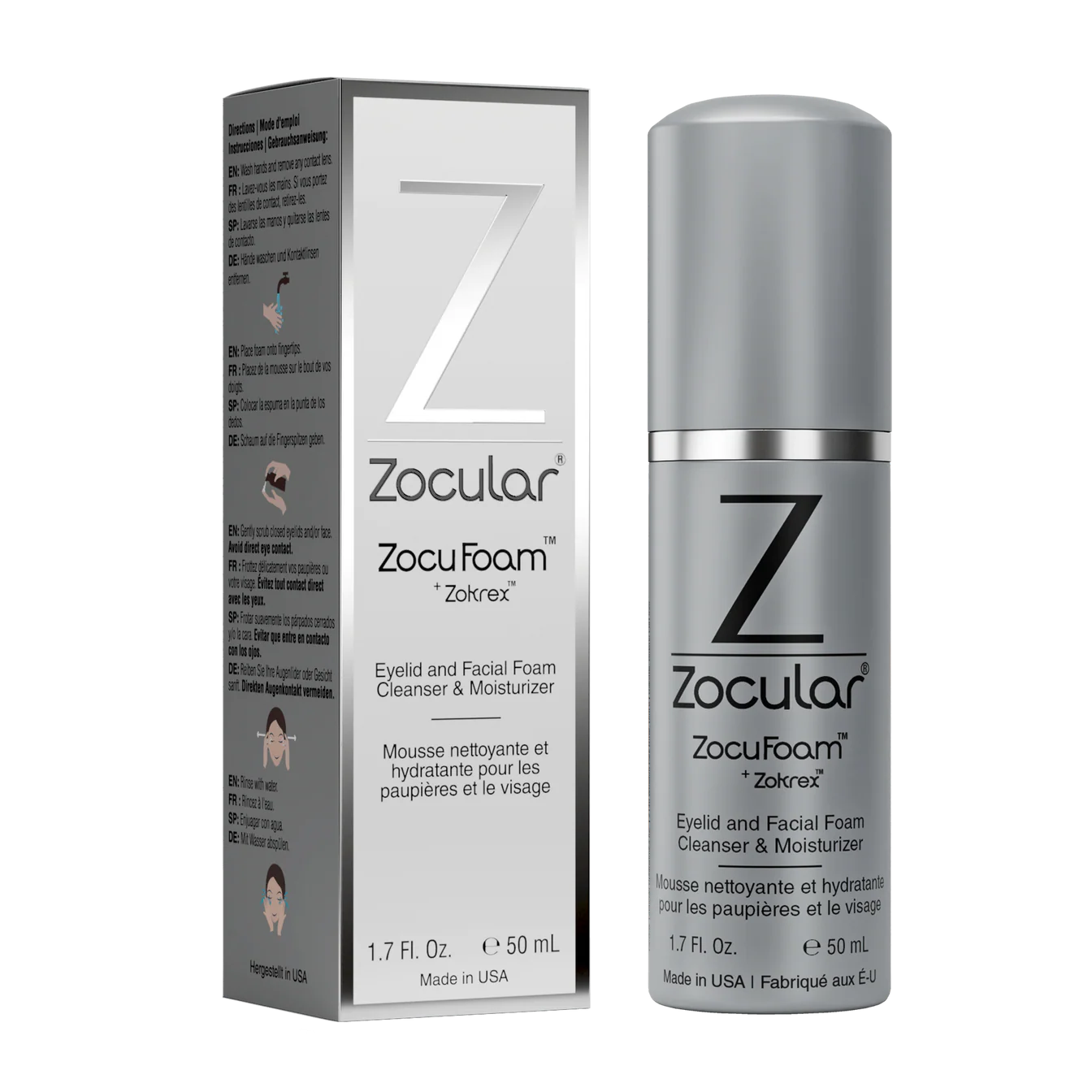 ZocuFoam Eyelid Cleanser and Moisturizer