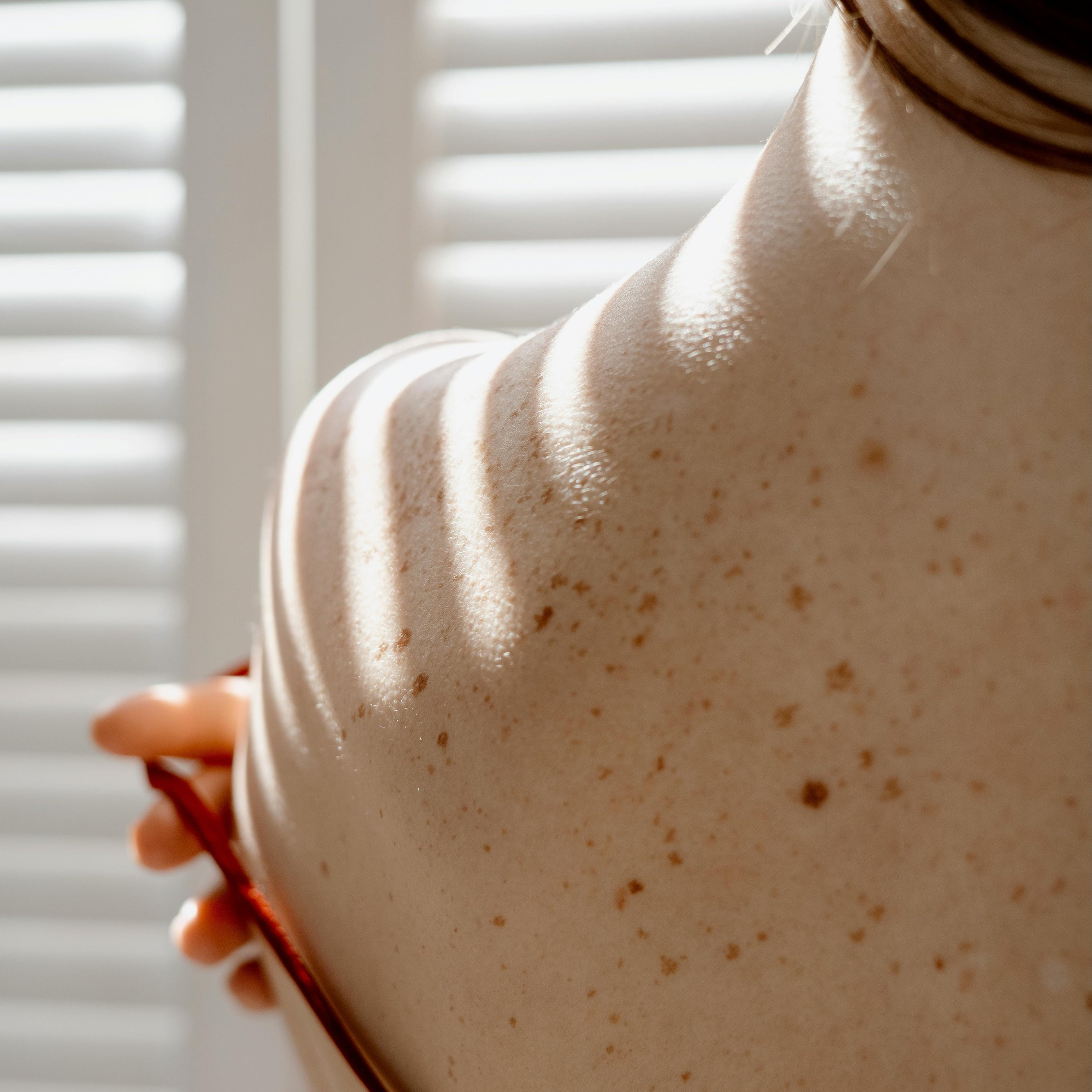 Close-up of shoulder with skin texture