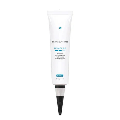 SkinCeuticals Retinol 0.5 cream tube on a white background