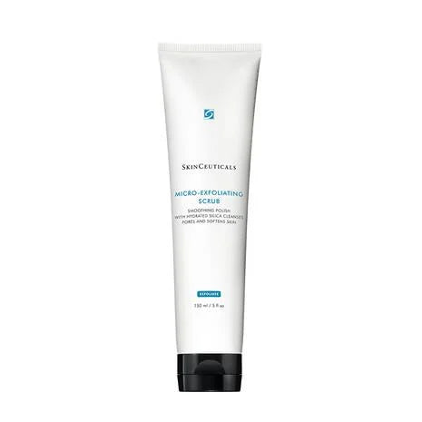 Tube of SkinCeuticals micro-exfoliating scrub on a white background