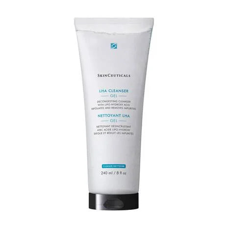 Skinceuticals LHA Cleanser gel tube on a white background