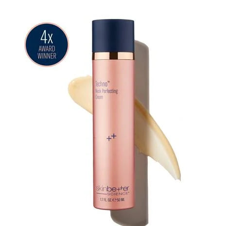 Skincare bottle with pink body and navy cap on a white background, featuring 'skinbetter science' branding.